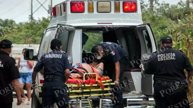 El obrero resultó con posible fractura de la cadera y el tórax