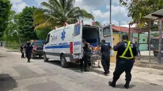 El hombre tuvo que ser trasladado a un hospital