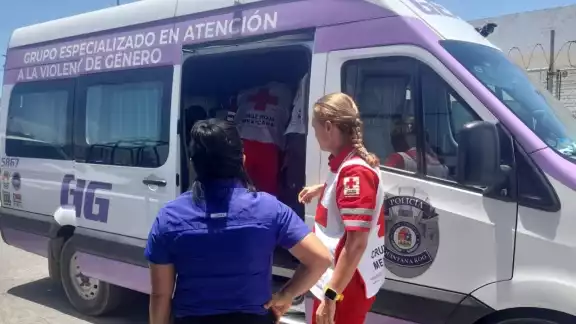 La mujer fue atendida por trabajadores del Geavig