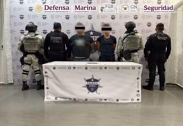 Elementos de diferentes corporaciones realizaron las detenciones.