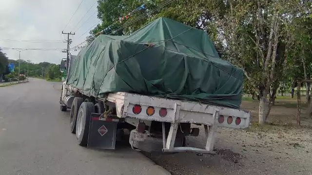El conductor del vehículo tipo torton fue quien dio aviso a la Policía de José María Morelos sobre lo ocurrido, además de esperar a que llegara personal de la CFE al sitio