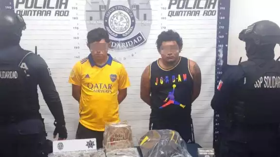 Los detenidos fueron identificados y puestos a disposición de las autoridades correspondientes Los detenidos fueron identificados y puestos a disposición de las autoridades correspondientes