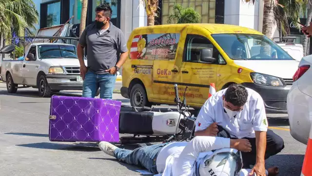 El accidente ocurrió esta tarde en la Zona Hotelera