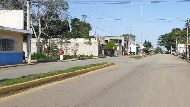 Las calles de José María Morelos lucieron casi vacías en este día de  Navidad