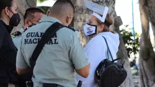 La Guardia Nacional apoyó a la turista extranjera