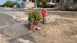 Actualmente las calles del fraccionamoiento Ciudad Caucel se encuentra en deterioro