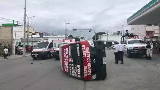 Así terminó la unidad de transporte público