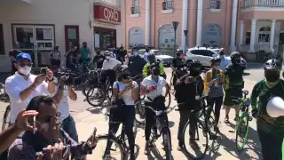 Celebran presentación de ciclovías en Paseo Montejo