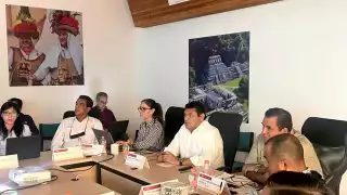 Javier May estuvo acompañado de Antonio Sánchez Carrasco, director de Fonatur Tren Maya durante su visita a Cancún