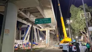 Actualmente se realiza el retiro de los vagones de loa Línea 12 que colapsaron la noche de ayer