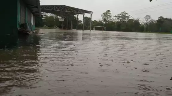 Así quedó un plantel en Guerrero. Foto: Twitter @Jesus_Villa_Veg Así quedó un plantel en Guerrero. Foto: Twitter @Jesus_Villa_Veg