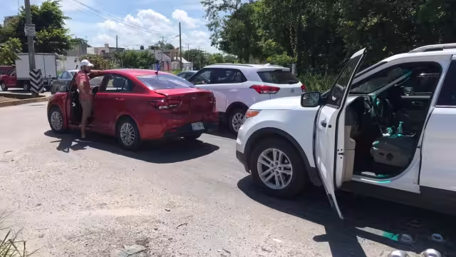 Los conductores llegaron a un acuerdo en el lugar del percance