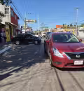 Se registró un percance vial en la colonia Benito Juárez.