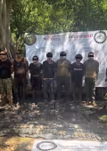 Elementos de seguridad detienen a nueve personas y aseguran armas largas