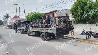 Los indocumentados fueron asegurados y trasladados al INM de Escárcega