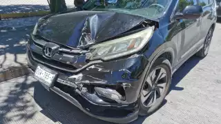 Solamente se registraron daños materiales en el accidente en Ciudad del Carmen