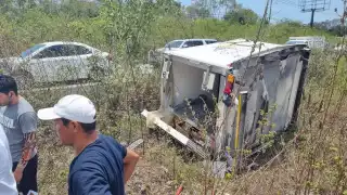 La unidad quedó totalmente destrozada