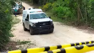 Personal del Semefo en Playa del Carmen acudió pata realizar el lavantamiento del cadáver en Xpu-Ha