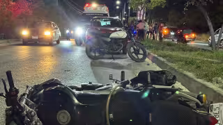 Motociclista perdió la vida tras derrapar en la SM 260 de Cancún