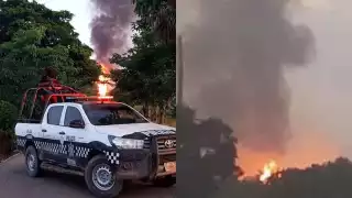 Protección Civil de Veracruz evacuó a las personas de zonas aledañas al sitio de la explosión del ducto de Pemex en Chacaltianguis