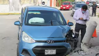 Las aseguradoras de los vehículos se encargaron de resolver el accidente
