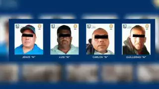 Los cuatro detenidos terminaron en el Reclusorio Norte donde permanecerán internos hasta la audiencia que definirá si se alargará su encarcelamiento y los vincule a proceso