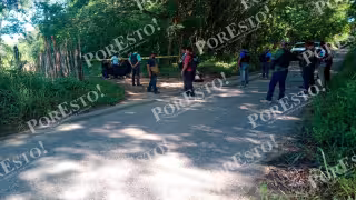 Ante el reporte elementos policiales llegaron al lugar de los hechos