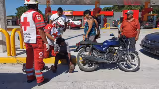 El joven de 18 años fue atendido por los paramédicos, pero no requirió ir al hospital