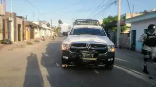 Vehículo de la Guardia Nacional involucrado en el percance