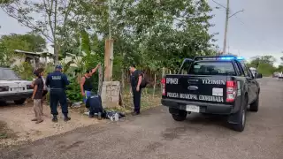 Hombre resulta herido tras romperse una sierra para cortar madera en Tizimín
