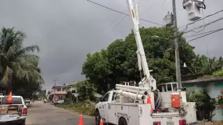 La CFE comenzó con los trabajos de mantenimiento desde las 8:00 horas con cuatro brigadas