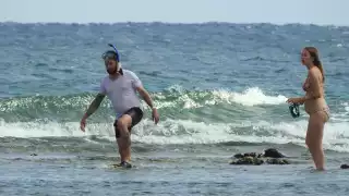 Antes existían letreros para que los turistas no se bañaran en el área de arrecifes y en el canal de navegación