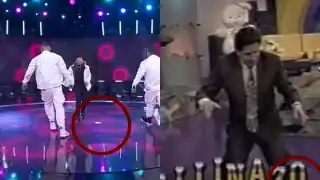 Comparan caída de una 'bolsita' de Claudio Yarto en La Academia, con la de Mario Bezares: VIDEO