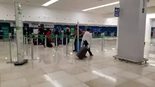 Como cada miércoles disminuye la afluencia de pasajeros en el aeropuerto de Mérida