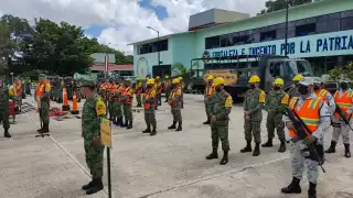 El Ejército realiza el simulacro en la Zona Militar de Mérida