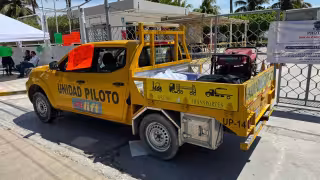 Transportistas de Ciudad del Carmen bloquean accesos a Protexa por adeudos de más de dos años
