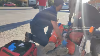 Conductor atropella a un motociclista en la vía Ciudad del Carmen-Puerto Real