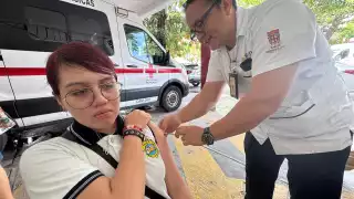 "Sarampión, rubéola y tos ferina": Hay buena respuesta en Jornada Intensiva de vacunación en Ciudad del Carmen
