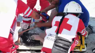 El menor fue auxiliado por la Cruz Roja y su familia