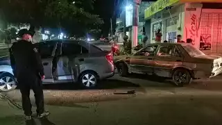 Así quedaron los automóviles involucrados.