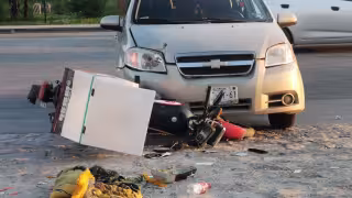 Aunque hubo grandes daños materiales, ninguno de los involucrados necesito atención médica