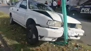 Los elementos de la dirección de Tránsito llegaron al lugar y acordonaron el área