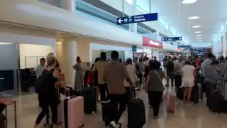 Los vuelos llegaron a Cancún al cabo de un par de horas