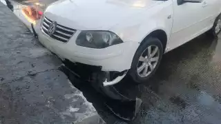Los daños del auto ascienden a varios miles de pesos