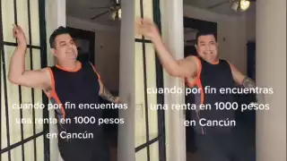 El tiktoker quiso emular el momento en que se desata un tiroteo en Cancún, y luego lo compartió en su cuenta de dicha plataforma