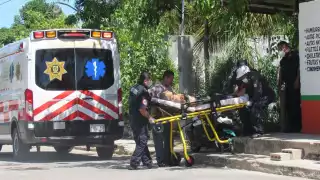 La rama le cayó justo en la cabeza al abuelito