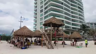 Los arenales lucieron llenos este sábado