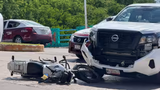 Tarde de accidentes en Ciudad del Carmen: tres choques en principales avenidas dejan un motociclista lesionado