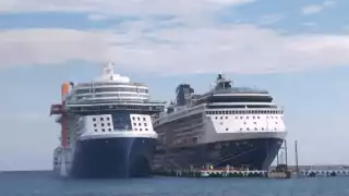 Se estima que este miércoles se esté movilizando el desembarque de por lo menos cerca de mil 500 pasajeros