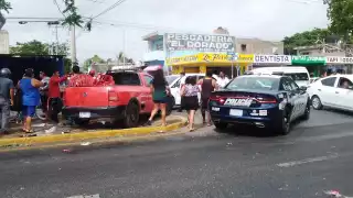 La avenida Luis Donaldo Colosio permaneció cerrada debido al accidente en Playa del Carmen